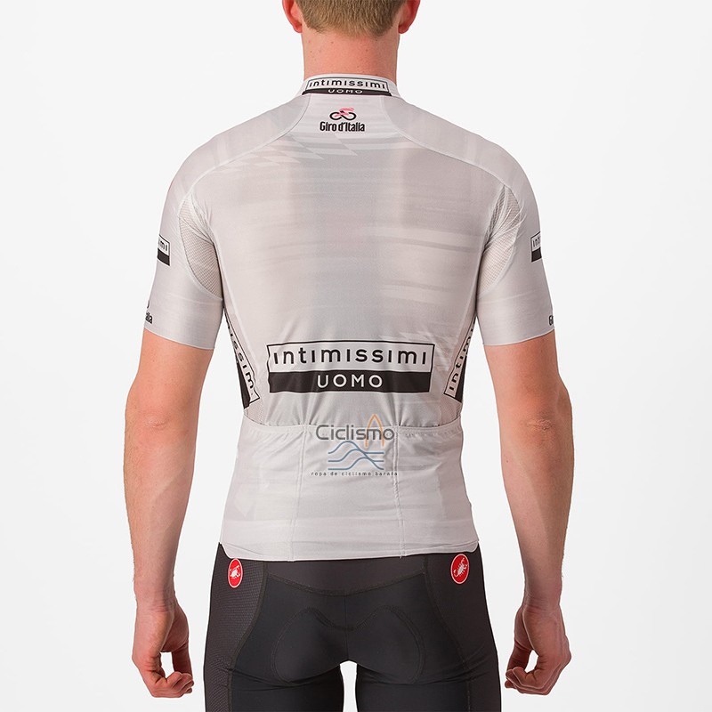 Giro d'Italia Ropa Ciclismo Culotte Corto 2023 Hombre Mangas Cortas Blanco